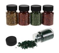 STOBAZA Set 5 Bottiglie Foglie in Miniatura Autunnali 56ml, Materiali per Modelli Paesaggistici e Decorazione Diorami, Accessori Fai da Te per Ambientazioni delle Fate e Plastici