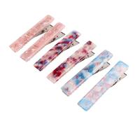 STOBAZA Set 6 Forcine per Chioma da Donna Effetto Marmo Fermagli Resistenti in Acrilico Accessori Chioma Eleganti per Uso Quotidiano e Regali Colore Casuale Colore Casuale