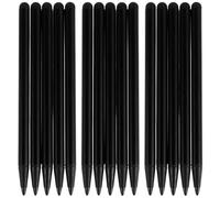 STOBAZA Set da 20 Penne Stilo Capacitive Nere per Tablet, Cellulare e Laptop, Penne Stilo per Tavoletta Grafica Punta Precisa e Design Ergonomico per Uso Domestico e Ufficio