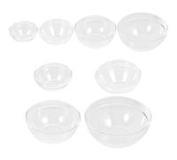 STOBAZA Set da 8 Ciotole Trasparenti in Acrilico per Oli Essenziali e Massaggi Ciotole in Plastica per Salone di Bellezza e Uso Domestico senza Sostanze Nocive e Durevoli