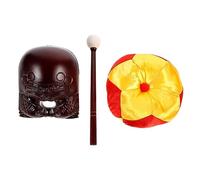 STOBAZA Set di Blocco del Tempio in Acrilico per Meditazione Superficie Liscia e Suono Chiaro, Accessori Zen Casa Cuscino per Pratica Buddhista e Rilassamento