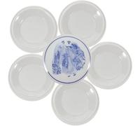 STOBAZA Set di Ceramica per Pittura a 5 Strati Impilabili, Vassoio Rotondo per Miscelare Pigmenti e Vernici Acquerello, Palette Creativa per Artisti, Studenti e Pittori Stile Casuale