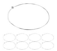 STOBAZA Set di Corde per Chitarra Acustica in Acciaio Inox 10 Pezzi, Corde di Ricambio Resistenti e Leggere per Chitarra Folk ed Elettrica, Accessori Musicali per Musicisti in Movimento