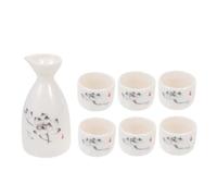 STOBAZA Set di Sake Giapponese in Ceramica Rosa Caraffa e Bicchieri per Bere Acqua e Spiriti, per Riunioni Private e Ambienti Bar