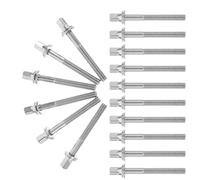 STOBAZA Set di Viti di Tensione M5X45Mm per Batteria 18 Pezzi - Hardware di Ricambio per Strumenti a Percussione - Aste di Serraggio per Batteria Resistenti alla Corrosione per Uso