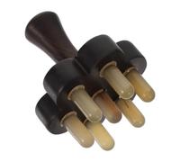 STOBAZA Spazzola Massaggiante per Cuoio Capelluto, Head Scalp Massager in Legno Nero, Antistatica, per Massaggio Testa e Raschiamento Schiena, Aiuta a Controllare la Forfora