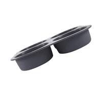 STOBAZA Stampo per Pane Hamburger in Silicone Riutilizzabile Cavità Antiaderente Resistente al Calore per Polpette e Dolci Forma Rotonda Uniforme e Feste