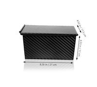 STOBAZA Stampo per Pane in con Antiadente in Acciaio al Carbonio Ondulato Teglia da Forno per Pane e Toast Fatti in Casa Utensile da Cucina per Forno