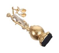 STOBAZA Statua della Dea della Giustizia in Resina con Base Stabile Decorazione per Scrivania e Ufficio Scultura Equità e Bilancia e Studio Legale