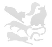 STOBAZA Strumento per Trapuntatura Righello in Acrilico Trasparente Modelli Sagomati a Forma di Gatto Righello per Cucito Motivi Floreali per Quilting e Lavori di Cucito Artigianale