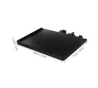 STOBAZA Supporto Morsetto per Microfono da Tavolo 2 Pezzi Vassoio Organizer per Asta Microfono e Scheda Audio Compatibile Tubi Fino a 25 MM per Streaming Live e Postazione Desktop