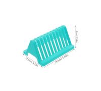 STOBAZA Supporto per Vetrini da Microscopio in Plastica Verde Set da 2 Pezzi Scolapiatti da Laboratorio per Asciugatura Rapida e Organizzazione Campioni Ripiano Stabile Salvaspazio per