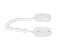 STOBAZA Supporto Telecomando Bianco in Abs con Cavo Retrattile da Parete per Aria Condizionata e Tv, Design Moderno per Famiglie e Anziani