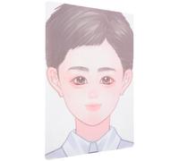 STOBAZA Tavola Pratica Trucco Viso per Riutilizzabile e Lavabile Strumento Viso per Pittura Scenica con Template in Pet Resistente Accessorio per Forniture Trucco e Esercizi di Face