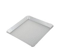 STOBAZA Teglia per Pizza Quadrata Perforata 12 in Alluminio Antiaderente e Facile da Pulire per Forno e Preparazione Torte e Piatti Alta Conduttività Termica
