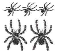 STOBAZA Toppa Ragno da Cucire 5 Pezzi, Toppa Decorativa Fai da Te a Forma di Ragno, Applique Ricamata per Decorazione Abbigliamento, Adatta per Jeans e Vestiti Casual
