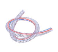 STOBAZA Tubo Flessibile PVC Rinforzato con Filo Dacciaio Resistente Allusura per Scarico Carburante e Pompa Trasparente