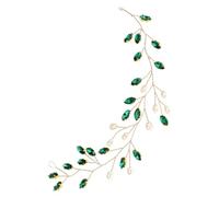 STOBAZA Vite Decorativa per Chioma da Sposa Perle e Strass Accessori da Donna Eleganti per Matrimoni e Feste Tralcio per Chioma Chic e Facile da Indossare