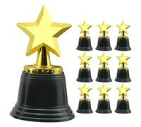 STOBOK 10 Pezzi Trofeo Assegna La Coppa D'oro Trofei Di Premi Sportivi Trofei I Bambini Assegnano Premi Trofei Mini Stella Oggetti Di Scena Forma a Stella Addominali Bambino