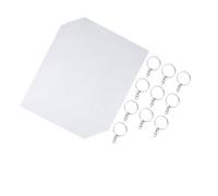 STOBOK 10fogli Termorestringenti Per Fai Te Con Matite Colorate Foratrice e Portachiavi Materiale Facile Da Usare Per Creazioni Artistiche e Decorazioni Personalizzate