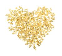 STOBOK 150 Pezzi Riempitivi in Resina Con Effetto Note Musicali Per Lavorazione Della Resina e Creazione Di Gioielli Adatti Per Nail Art Cover Per Cellulari e Progetti Epossidici Fai Da t