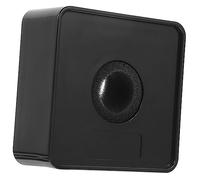 STOBOK 1pezzi Microfono Stazione Logo Per Giornalisti Supporto in Abs Nero Per Interviste Bandiera Microfono Logo Pratico