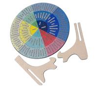 STOBOK 1set Ruota Delle Con Per Decorazione Ufficio e Casa Strumento Per Terapisti e Consulenti Mappa Dei Per Scuole e Professionisti