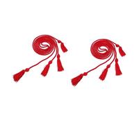 STOBOK 2 Pezzi Di Cordino Per Laurea Rosso Pieno 63 Pollici 1/4 Di Pollice Di Spessore Nappa 4 Pollici