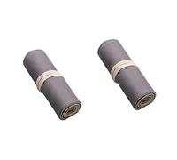 STOBOK 2pezzi Astuccio Portapenne Tela Grigia Organizer Per Matite e Penne Con Slot Borsa Roll-up Pratica e Portatile Per Artisti e Disegnatori