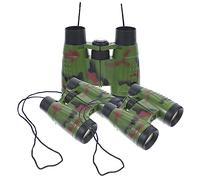 STOBOK 3pezzi Mini Binocolo Giocattolo Camouflage Per Ottima Ingrandimento Per Osservazione All Aperto Portatile e Leggero Per Birdwatching e Avventure Natura