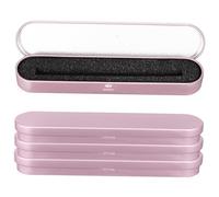 STOBOK 4pezzi Astucci Portapenne Porta Penna Sfera in Metallo Con Fodera in Spugna Protettiva Scatole Rettangolari Per Penne Stilografiche e Penne Inchiostro Colore Rosa Dorato Per Scriva