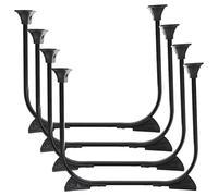 STOBOK 4pezzi Gambe Tavolo Metallo Pieghevoli U-shape Per Scrivania Laptop Tavolino Da Caffè Mobili Te Moderne e Facili Da Pulire Per Cucina Soggiorno Camera