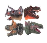 STOBOK 4Pezzi Marionette per Ragazzo Burattini Mano con Testa Ruolo e Narrazione Giocattoli per Ragazzo e Adulti Interattivo con Bocca Mobile e Materiali Sicuri