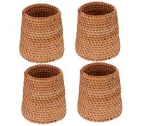 STOBOK 4pezzi Portapenne Rattan Intrecciato Organizzatore Per Cancelleria Cestino Per Ufficio e Casa Compatte Per Penne e Piccole Cose