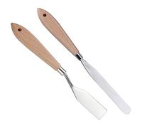 STOBOK 4pezzi Raschietti Per Pittura Ad Con Manico Legno Strumenti Di Miscelazione Colori Pratici Per Artisti Studenti e Insegnanti Per Uso Domestico Stili