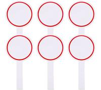 STOBOK 6Pcs Tabellone Segnapunti Vuoto Scrivibile Tabellone Segnapunti Giudici Cancellabile A Secco Risposta Paddle Schiuma Voto Scrittura Tabellone Segnapunti Per Aste Rosso