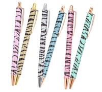 STOBOK 6pezzi Penne Sfera Con Stampa Zebra Penne Da Ufficio Per Studenti Design Ergonomico e Materiale Resistente Scrittura e Confortevole Per Uso Quotidiano