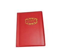 STOBOK Album Collezione Monete Custodia Rosso in Pelle Artificiale Portamonete Trasparente Per Conservare e Esibire Monete Russo Regalo Per Collezionisti e Appassionati