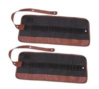 STOBOK Astuccio Portapenne Arrotolabile - 2 Pezzi Per Organizzare I Tuoi Materiali Artistici Ideale Per Larte