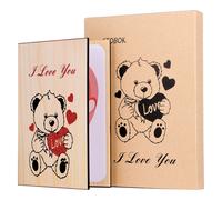 STOBOK Biglietto di San in legno Biglietto di auguri romantico Ti amo