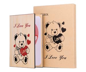 STOBOK Biglietto di San in legno Biglietto di auguri romantico Ti amo