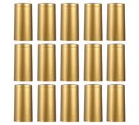 STOBOK Capsule termoretraibili per bottiglie di vino, 100 pezzi, dorate, usa e getta, tappo termoretraibile, tappo per vino, decorazione