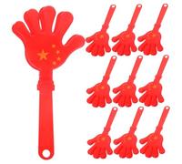 STOBOK Clap Hands Rumorosi Per Feste 28 Cm in Plastica, Batacchi Leggeri Suono Clapper Interattivo, Set 10 Pezzi Per Eventi Sportivi, Celebrazioni e Intrattenimento