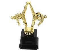 STOBOK Coppa di Taekwondo per Ragazzo Ragazza Statua Dorata in Plastica, Premio di Gara per Festa e Cerimonia di Premiazione, Decorazione per Scuola Materna e Giochi Durante La Ricreazione