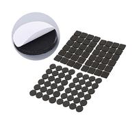 STOBOK Cuscinetti Per Mobili Antiscivolo 3mm in Gomma Neri, Protezioni Adesive Per Pavimenti e Fermadivano, Set 4 Pezzi (2 Rotondi 2 Quadrati) Per Divani, Sedie e Tavoli