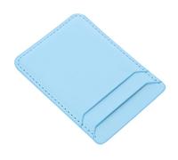 STOBOK Custodia Adesiva Per Cellulare Tasca Portafoglio Doppio Strato in Pu Resistente, Porta Carte Di Credito e Supporto Telefono, Pratica e Sottile, Adatta a Smartphone, Colore Blu Solido