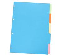 STOBOK Divisori Linguette Scrivibili per Raccoglitori A4 in Carta 10 Pezzi Accessori Creativi per Organizzare Documenti e Ricerche per Ufficio e Scuola