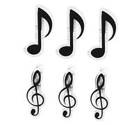 STOBOK Elegante Clip Porta-libri Musicali Confezione Da 6 in Metallo E Plastica Robusto Per Pianoforte E Violino