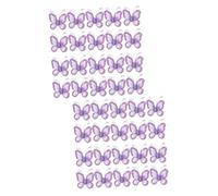 STOBOK Farfalle Lilla Glitterate Bomboniere Matrimonio 100 Pz Farfalle Cablate Farfalle Scintillanti Farfalle Decorative Farfalle Per Bomboniere in Rete