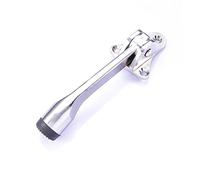 STOBOK Fermaporta Semiautomatico in Lega di Zinco Argento, Tipo a Pressione | Struttura Curva Tridimensionale, Installazione Semplice, Design Ergonomico, Finitura Antiscivolo